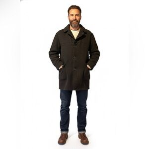 🖤 Rare Vintage McGregor Donkey Coat - Charcoal Wool w/ Red Lining (Size 40)